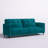 Novelle 81" Velvet Square Arm Convertible Sofa-809028435