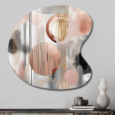 Flinn - décoration murale asymétrique en métal de formes transitionnelles, impression d'art moderne en métal de forme unique