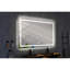Miroir mural 84 po x 48 po avec éclairage à DEL haute luminosité et anti-buée