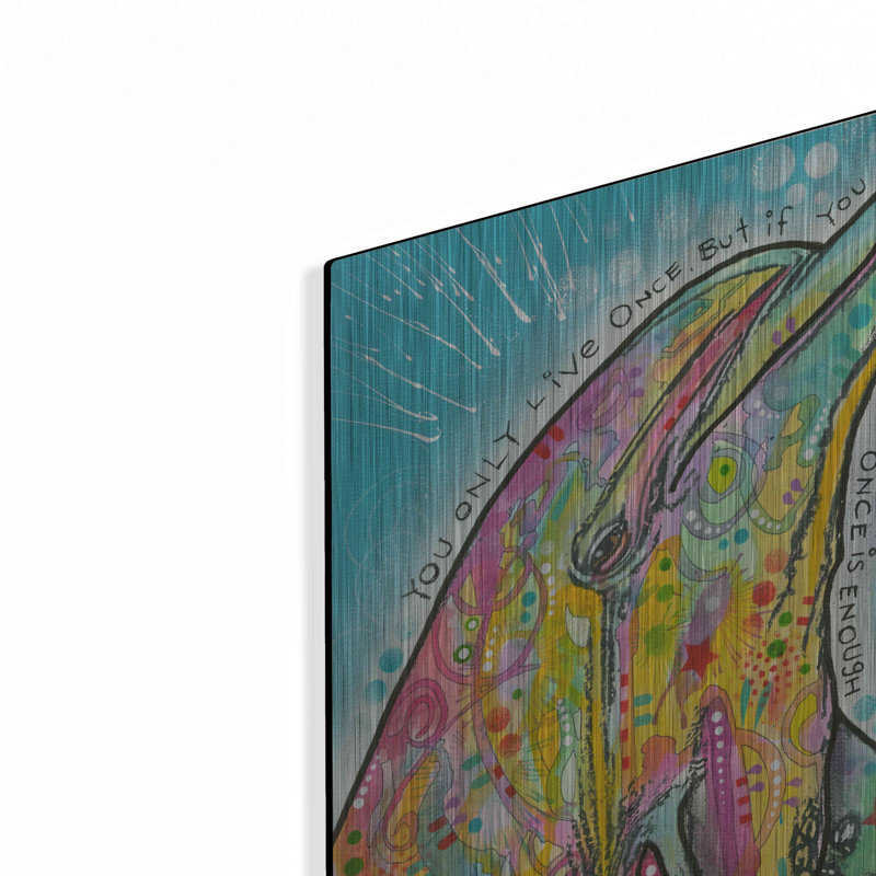 " Dolphin " by Dean Russo, 16" H x 12" W