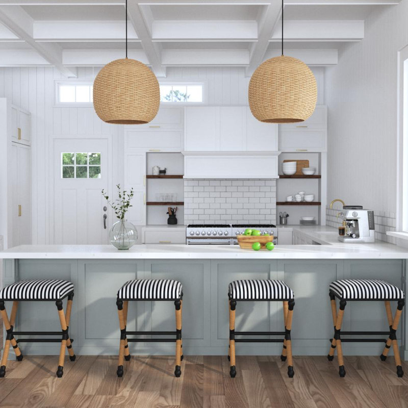 Trish 1 - Light Beige Unique/Statement Pendant