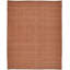 Tapis orange en polyester tissé à la main Rectangle Fleurette-2012449777
