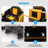 Joyldias 360 Degree Rotating 12v12ah Battery Powered Ride On Excavator And Bulldozer With W/track Design Wheels-99287755