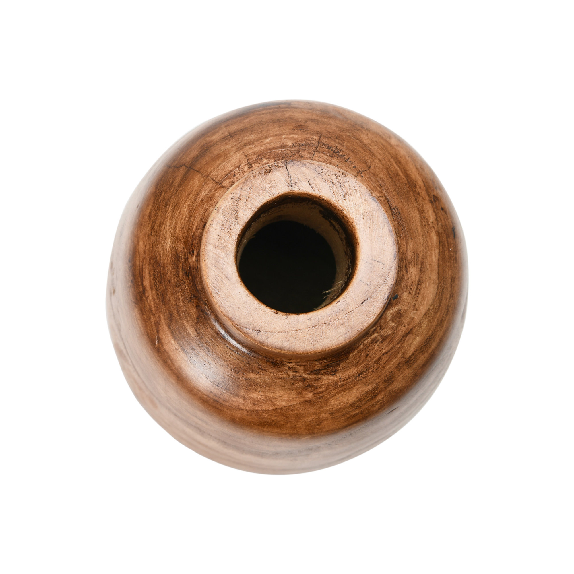 Mylo Brown 14.375'' Wood Table Vase