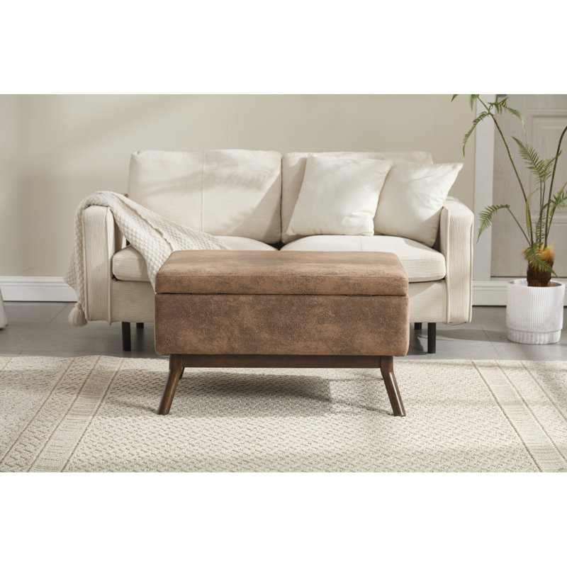 Banc de rangement Mid-Century, Coffee