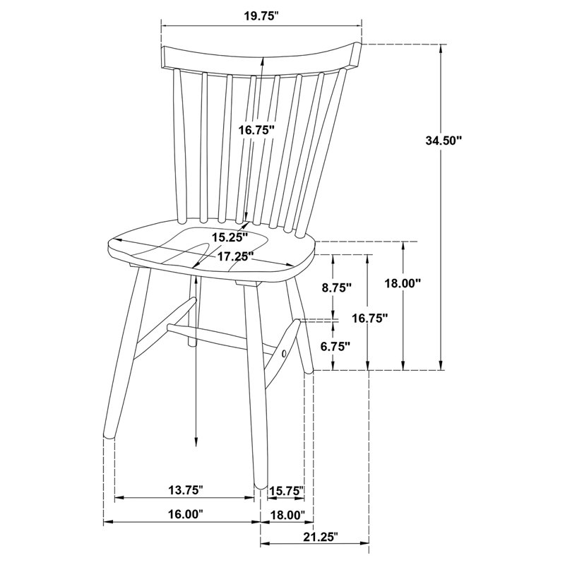 Ensemble de 2 chaises d'appoint Hayward