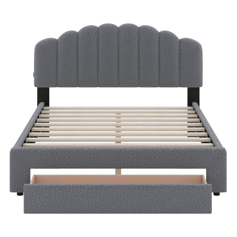 Ensemble de chambre à coucher Erardo, Gris