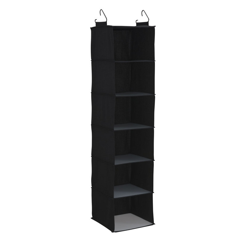 Organisateur à 6 tablettes, Noir