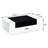 White and Black Coffee Table with Storage