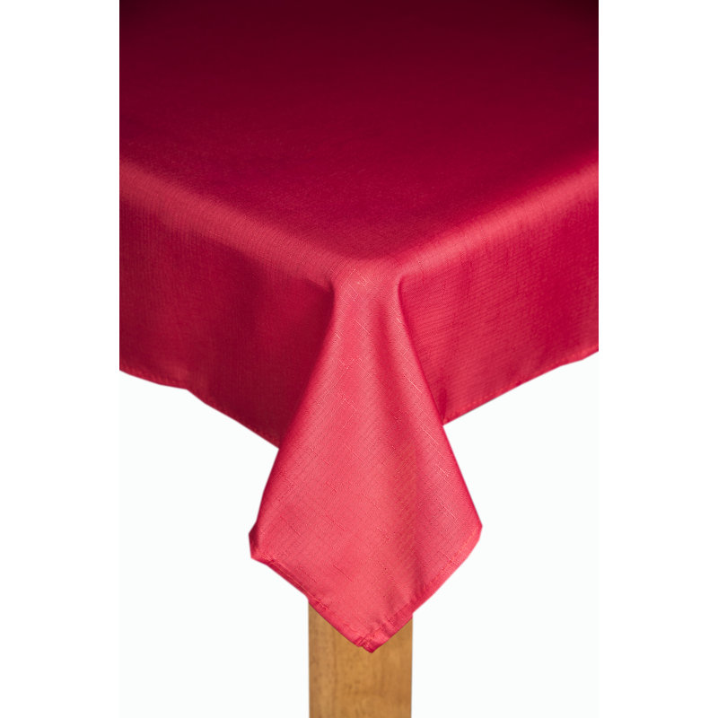 Halterman 100% Polyester Tablecloth, 70" L x 70" W , Red