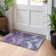 Machine Washable Indoor/Outdoor Cinead ACN1700 Purple Rug