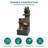 Outdoor Water Fountain with Planter, 23.6" Resin Tiered Garden Fountain