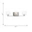 Lochdale Bathroom Bedroom Wall Fixture With Clear Ribbed Shade-112738020-112738024-112738035
