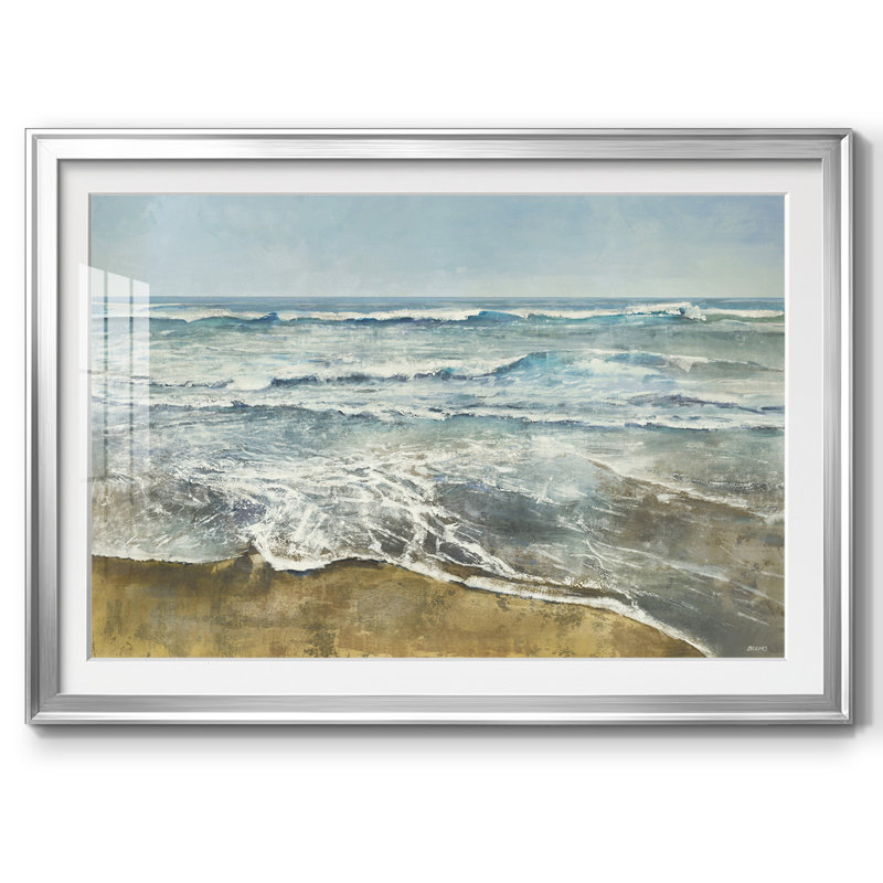 Beachcombing, reproduction d'art encadrée, Argent, H 15 po x l 21 po x P 1,5 po