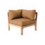 Monterey Teak Outdoor Lounge Corner Chair with Sunbrella Cushions-1597202431