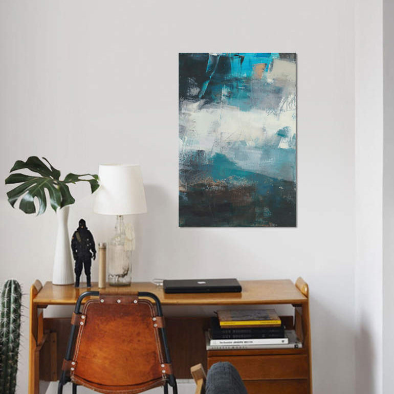 « umbra ii », reproduction sur toile, H 12 po x l 8 po x P 0,75 po, Toile tendue, Pas de tapis