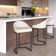 Bemboe Upholstered Counter Stool with Metal Frame