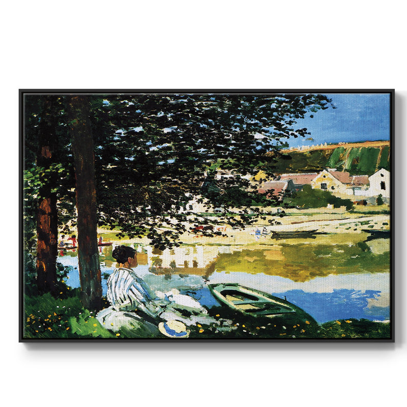 Monet sur toile, Noir, H 41 po x l 27 po x P 2 po