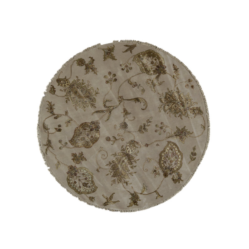 Wool Floral Area Rug