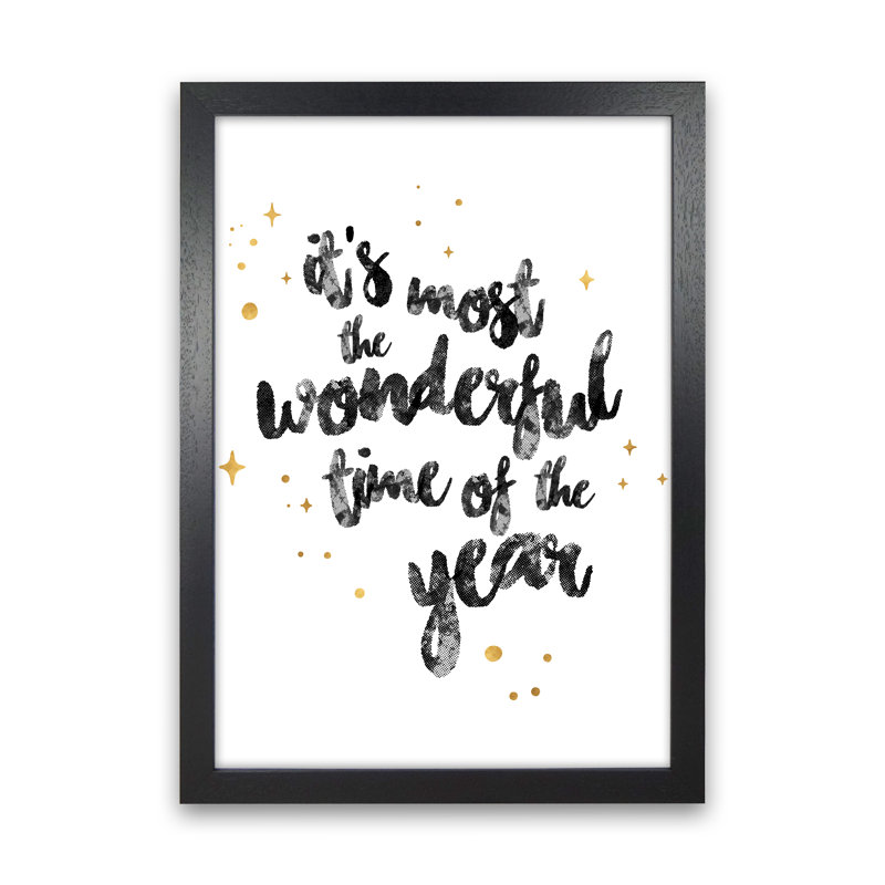 Wonderful Time No 1 - Print, Black Framed, 34cm H x 25cm W x 3cm D