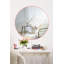 Miroir moderne à DEL avec acrylique incassable incassable, 15,7 po de diamètre | Épaisseur de 5 mm | Rayures néon rose | Panneau de fibres à densité moyenne, adaptateur 12V | Idéal pour la décoration intérieure, les routines de beauté et les espaces de fantaisie-1531212995