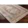 Bria Machine Washable Oriental Chenille Area Rug with Canvas Backing