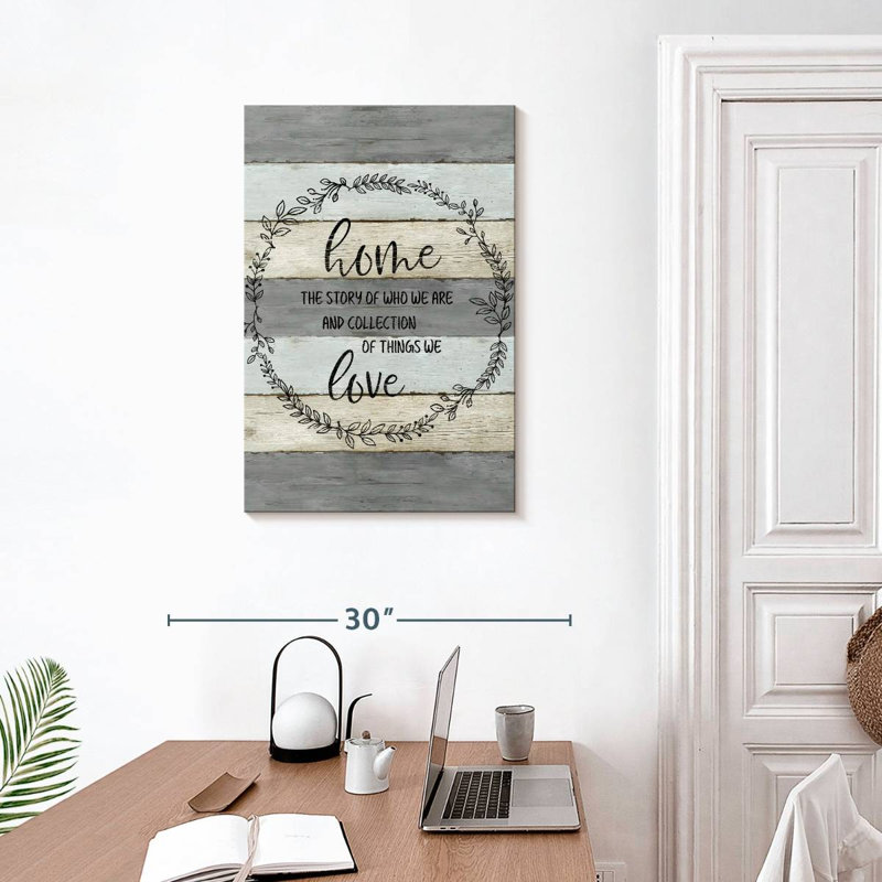 Plaque murale Kema Home Love Wreath, H 30 po x l 20 po