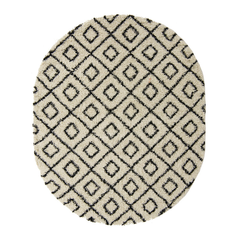 Attore Geometric Indoor Rug, Oval 7'10" x 10'
