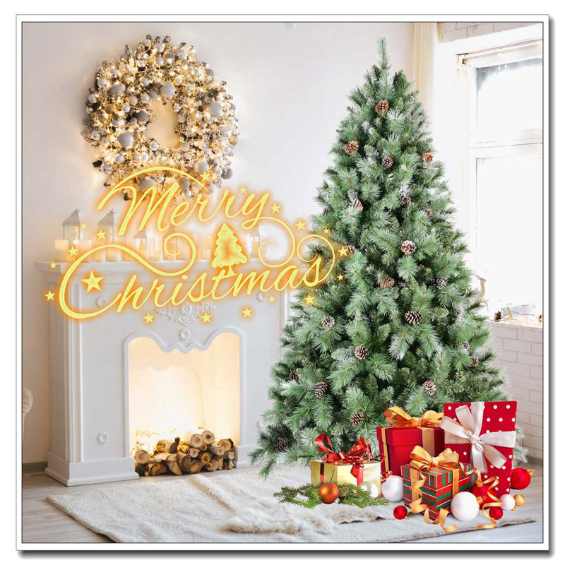 8FT Christmas Tree, No, 8' H