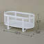 Plateau de meuble-lavabo en métal blanc