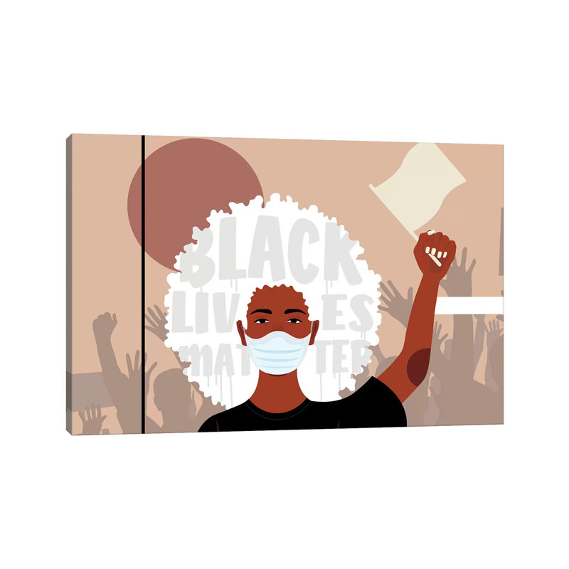 Protest I by Domonique Brown - Print, Wrapped Canvas, No Mat, 32'' H x 48'' W x 1.5'' D