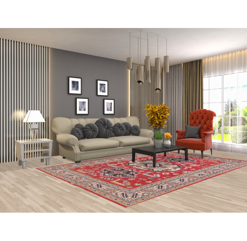 Tapis géométrique Kazak South Western
