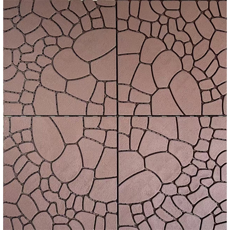 Carreaux de patio en pierre 12 po, Brun