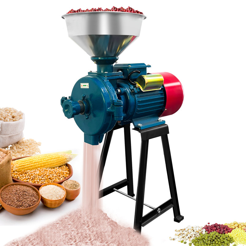 Moulin à grain robuste de 3000 W, moulin à maïs 110 V pour l'alimentation du riz au blé, industriel