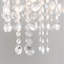 33 cm H Drum Cotton Blend Pendant Shade ( Slip-On ) in Silver
