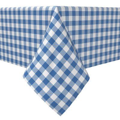 Rectangular Gingham Cotton Twill Table Runner
