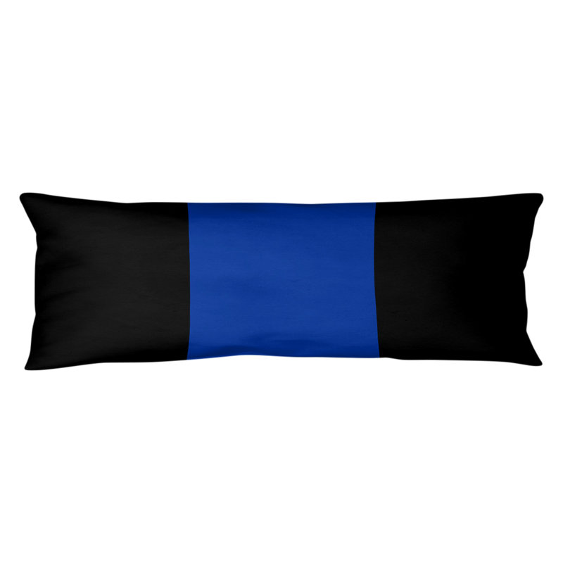 Oreiller de corps en polyester / polyester Arizona Football Stripes, Kentucky , Noir / milieu bleu