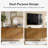 Martha Transitional 58"W 4-Door Fluted Curved Sideboard with Cable Management-624918820