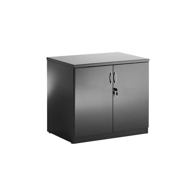 Castonguay 2 -Door Storage Cabinet, High Gloss Black