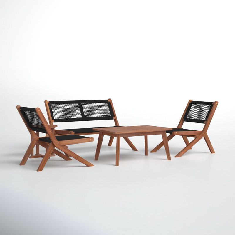 Kismet Sofa Seating Group, Natural/Black