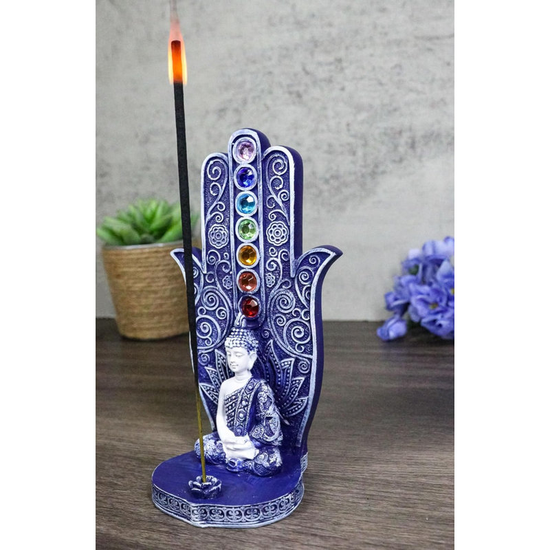 Figurine bleue porte-encens Nirvana Hamsa