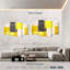 Avery jaune et gris abstrait-108906261