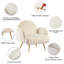 Upholstered Teddy Boucle Barrel Chair-2104892856-2104892859