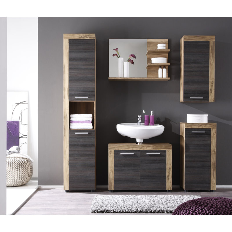 Heisel Engineered Wood Flat Wall Mirror