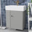 Meuble-lavabo mural 21,6 pouces avec évier et rangement ouvert à gauche-933425543