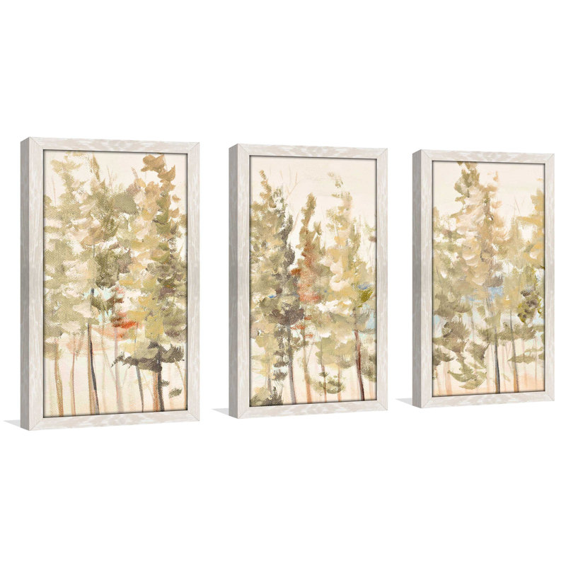 «Bosque Verde Brisa I», reproduction de peinture à l'acrylique à multiples images, L 52,5 po x H 33,5 po x P 1 po