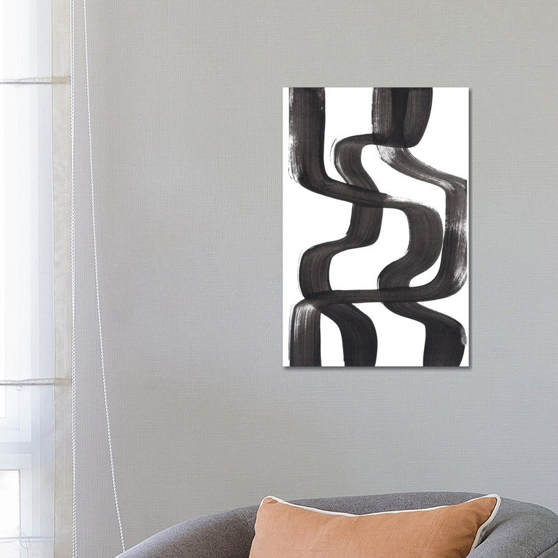 Ink Wiggles by EnShape - Wrapped Canvas Print, 66.04 cm H x 45.72 cm W x 1.91 cm D