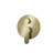 Harmony Rainfall Shower Set with round showerhead, round valve, and Wand Handshower, Brushed Brass-121486889