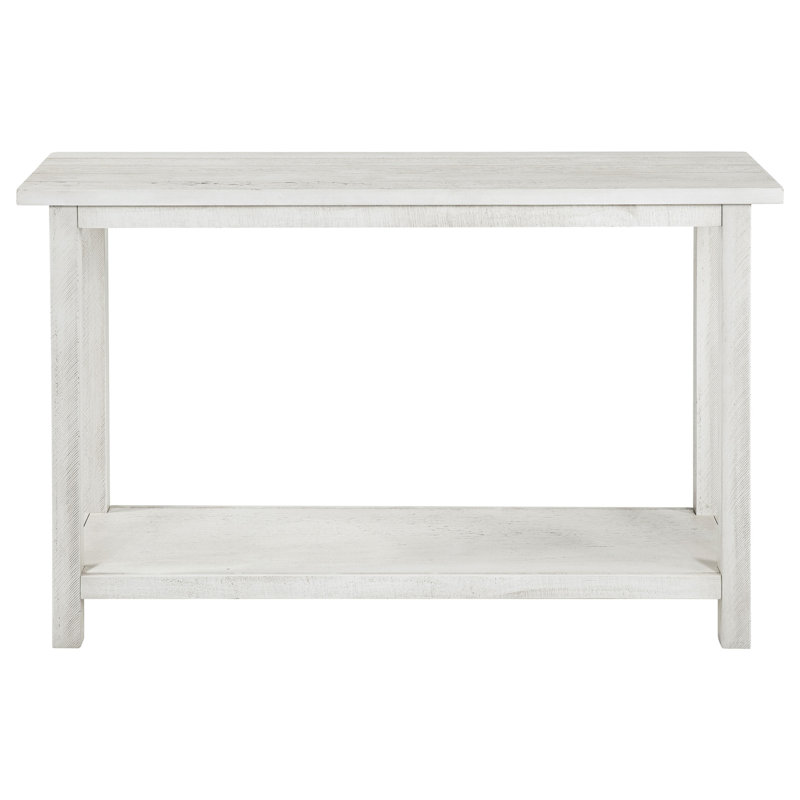 Castleton White Wood Entryway Sofa Console Table