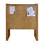 Table de chevet rectangulaire 2 tiroirs en bois brun clair Oakley